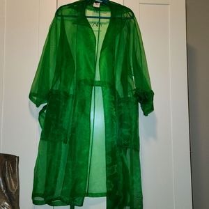 Zara organza trench coat